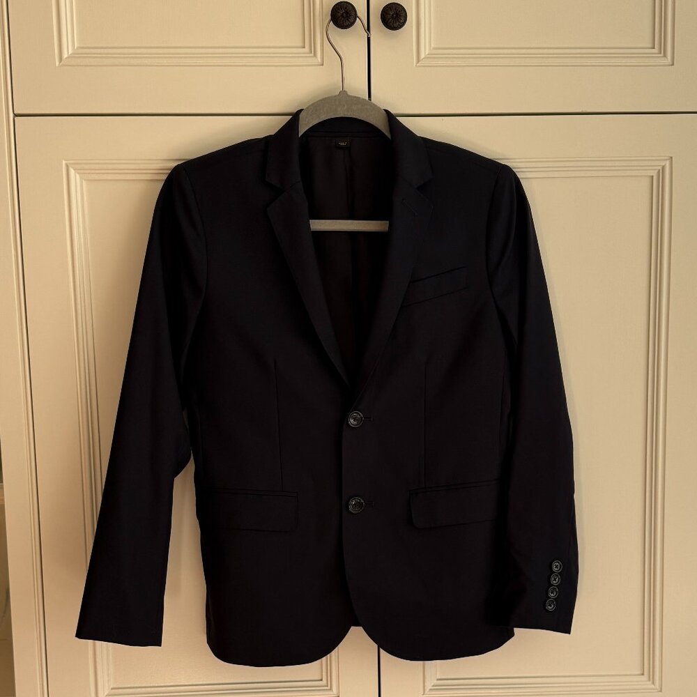Boys' Ludlow J Crew Navy Wool Suit (Jacket & Pants/Size 12)